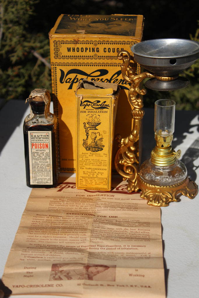 Old Apothecary Bottle -Circa 1890 to 1920 - VAPO-CRESOLENE